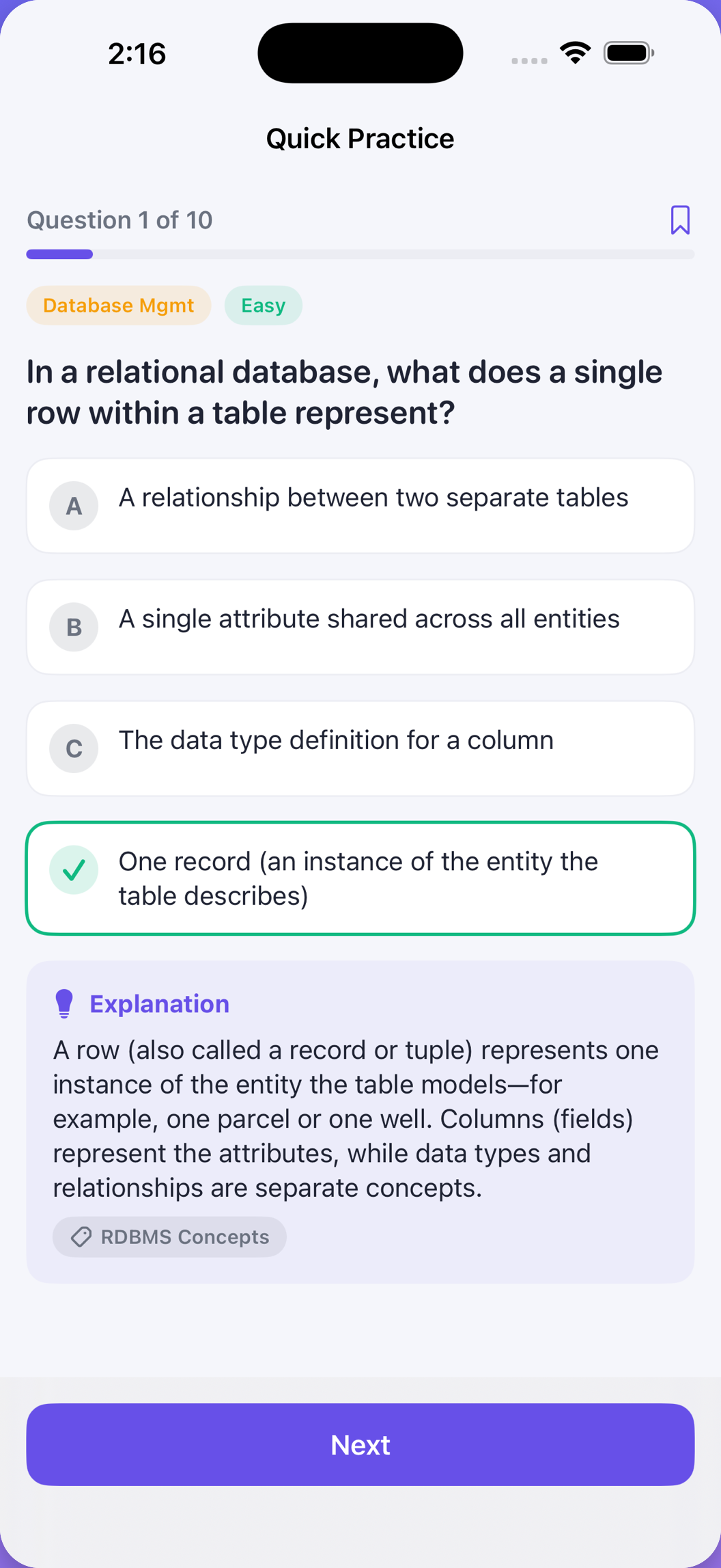 GISP Prep practice question with explanation